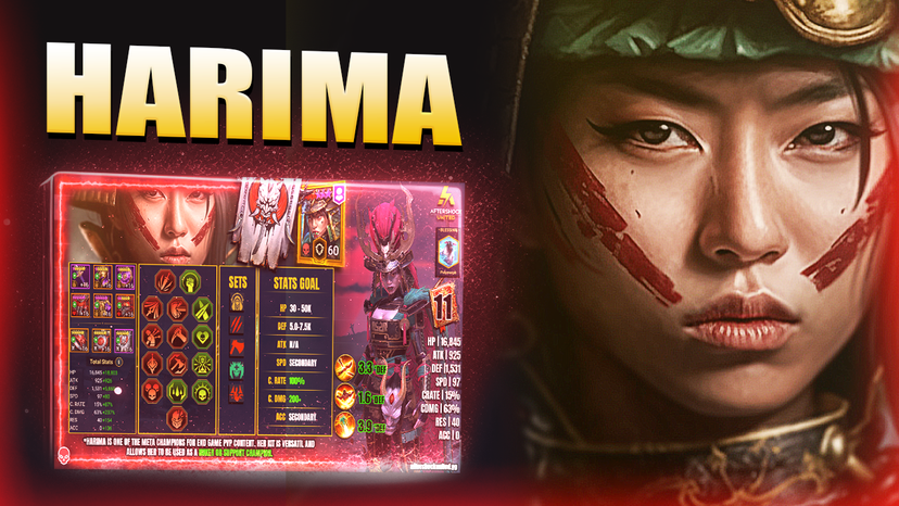 Harima Max Damage Build & How To Counter her in Arena