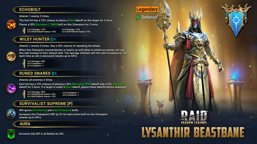 Lysanthir Beastbane Joins RAID: Shadow Legends – Fusion Event Launches April 7th!